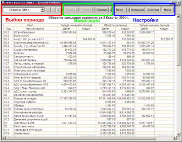 Account Explorer - основное окно